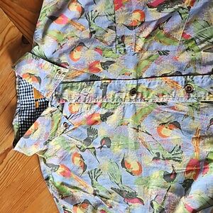 Tailor Vintage Men's dress shirt Hummingbirds 🌼 medium